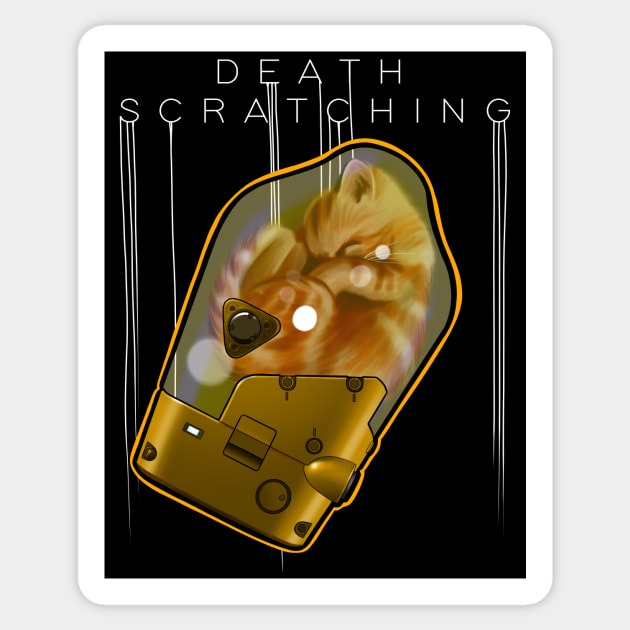 Death Scratching Sticker by Candymachine85